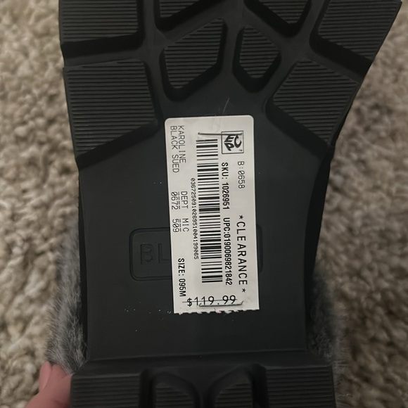 Blondo Waterproof Fur-Lined Slip-On Shoes Black Winter Comfort 9.5 - Picture 11 of 12